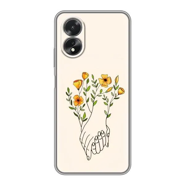 Чехол с принтом «Руки любви» для OPPO A17