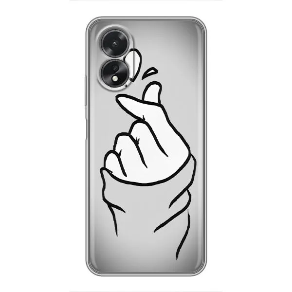 Чехол с принтом «Значок Love» для OPPO A17