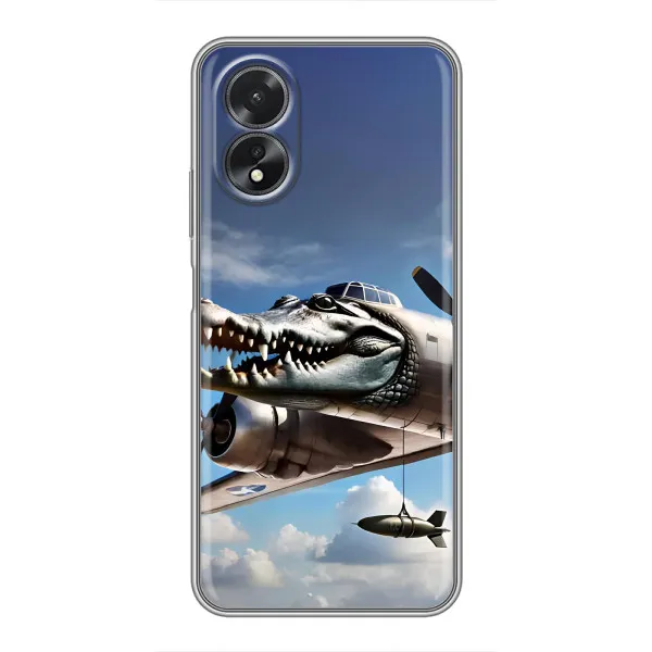 Чехол с принтом «Бомбардиро крокодило» для OPPO A17 Чехол с принтом «Бомбардиро крокодило» для OPPO A17