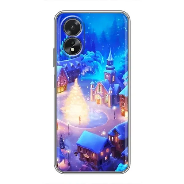 Чехол с принтом «Рождественский город» для OPPO A17 Чехол с принтом «Рождественский город» для OPPO A17