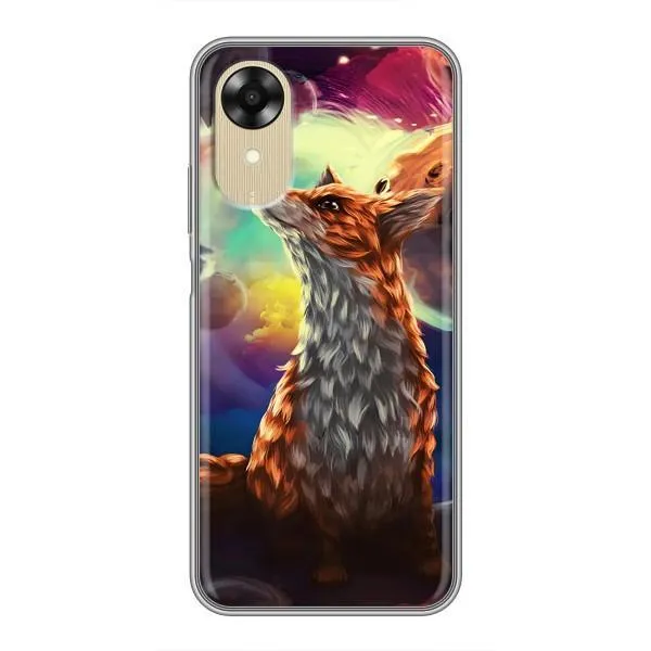 Чехол с принтом «Лисица в космосе» для OPPO A17k