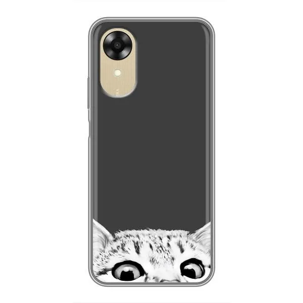 Чохол з принтом «Виглядає котик» для OPPO A17k Чохол з принтом «Виглядає котик» для OPPO A17k