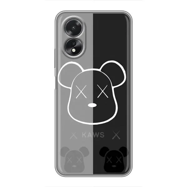 Чехол с принтом «БеарБрик глаза» для OPPO A18 Чехол с принтом «БеарБрик глаза» для OPPO A18