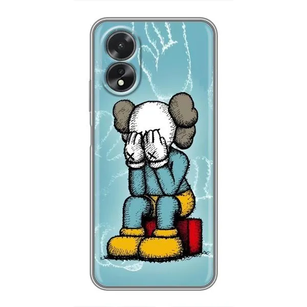 Чехол с принтом «Плач Bearbrick» для OPPO A18 Чехол с принтом «Плач Bearbrick» для OPPO A18