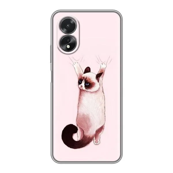 Чехол с принтом «Котик падает» для OPPO A18 Чехол с принтом «Котик падает» для OPPO A18