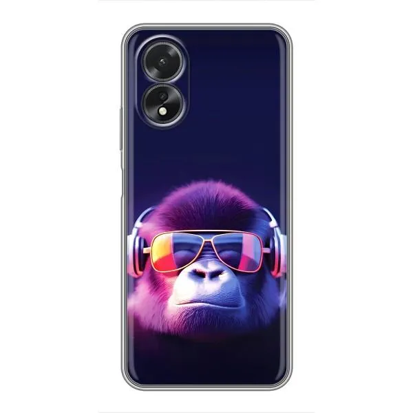 Чехол с принтом «Стильная обезьяна» для OPPO A18