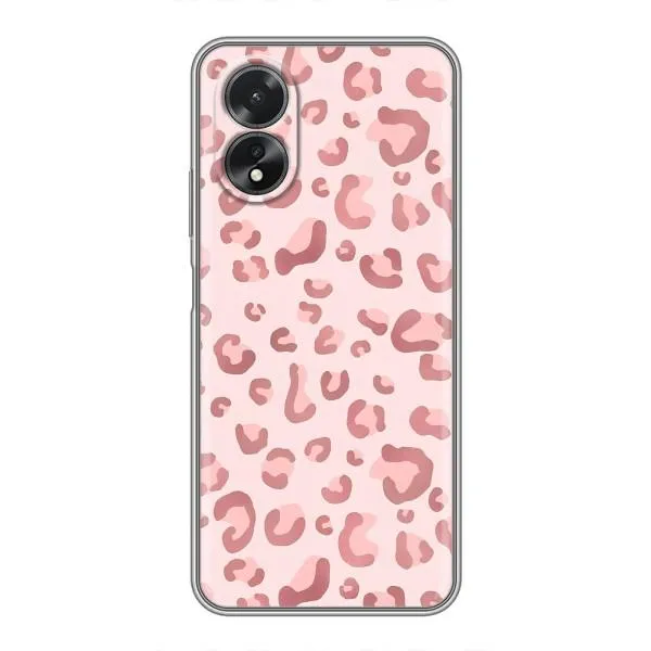 Чехол с принтом «Розовый леопард» для OPPO A18
