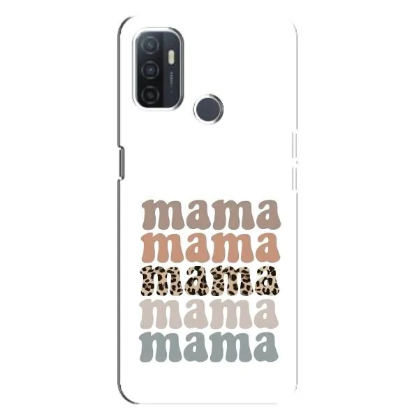 Чехол с принтом «Текстовый коллаж мама» для OPPO A32