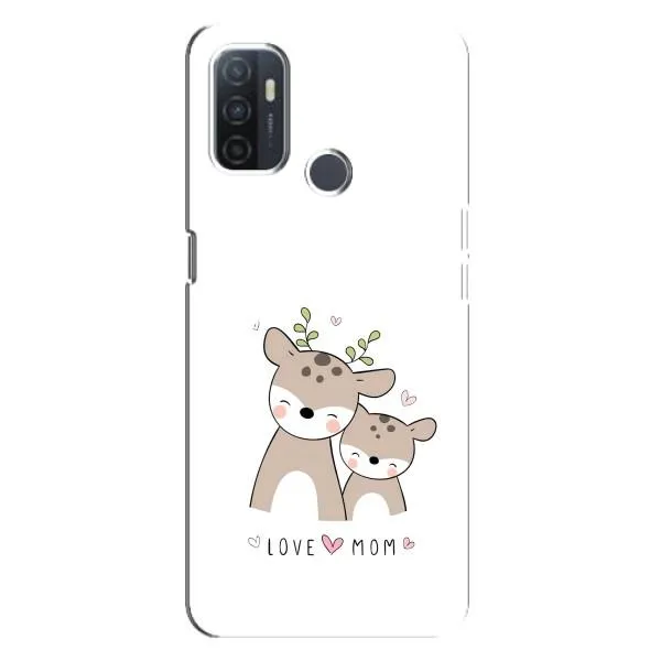 Чехол с принтом «Оленята мама и малыш» для OPPO A32