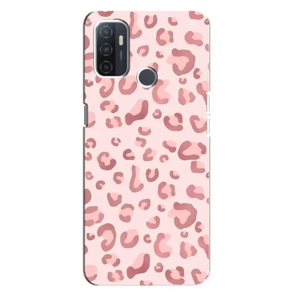 Чохол з принтом «Рожевий леопард» для OPPO A32
