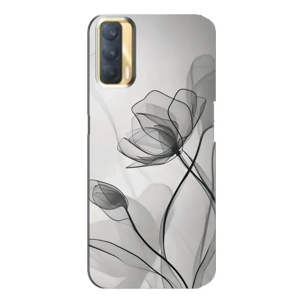 Чехол с принтом «Черные цветы» для OPPO A33 Чехол с принтом «Черные цветы» для OPPO A33