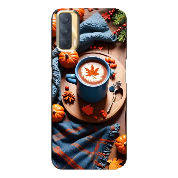 Чехол с принтом «Кофе и тыковки» для OPPO A33