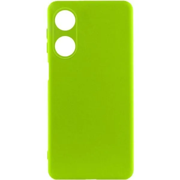 Чехол Silicone Cover Lakshmi Full Camera (A) для Oppo A38 / A18 — Салатовый