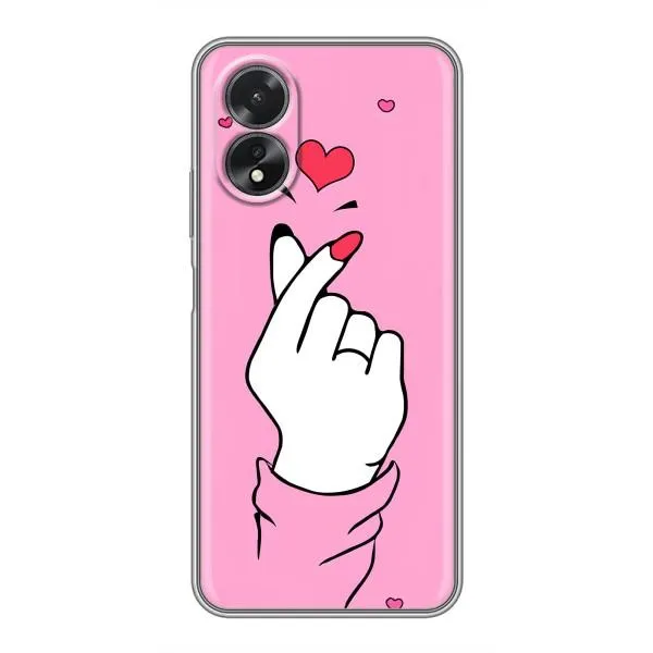 Чехол с принтом «Знак Love» для OPPO A38 Чехол с принтом «Знак Love» для OPPO A38