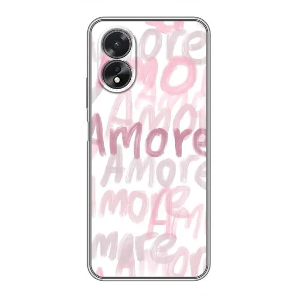 Чехол с принтом «Аморе любовь» для OPPO A38