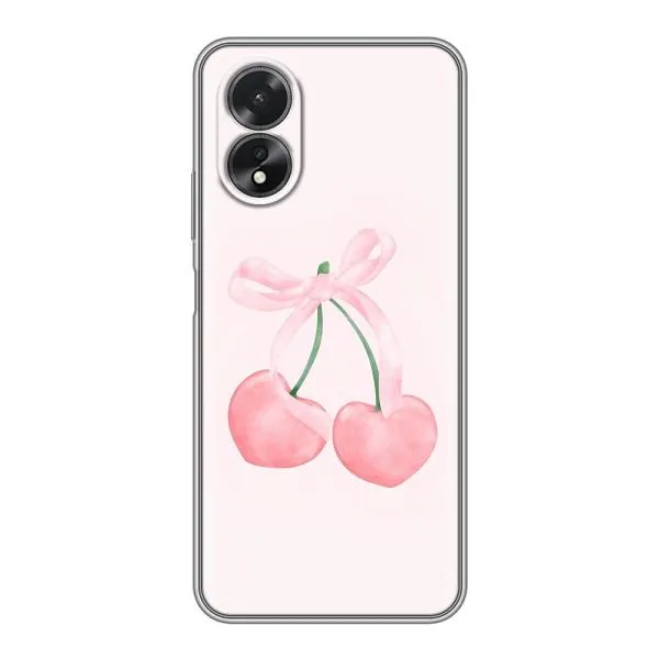 Чехол с принтом «Розовые вишни» для OPPO A38