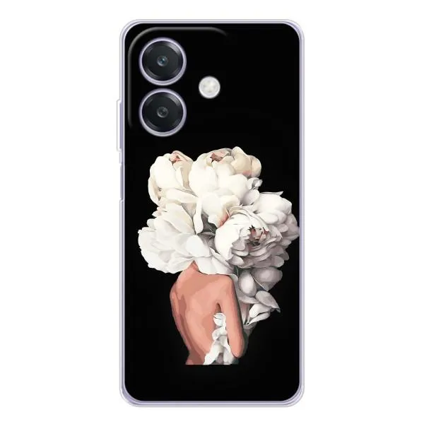 Чехол с принтом «Белые цветы» для OPPO A3x Чехол с принтом «Белые цветы» для OPPO A3x
