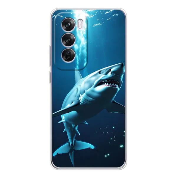 Чехол с принтом «Акула под водой» для OPPO A5 5G