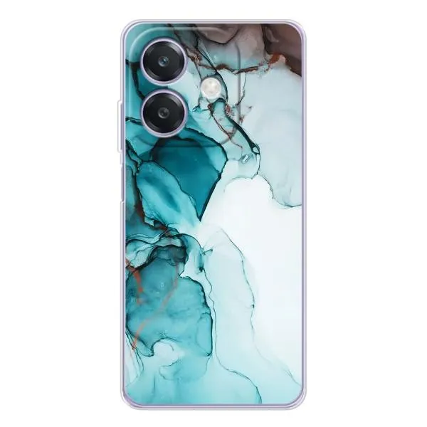 Чехол с принтом «Бирюзовый мрамор» для OPPO A5 Pro