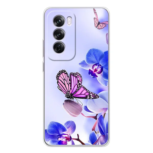 Чехол с принтом «Бабочка на цветочке» для OPPO A5
