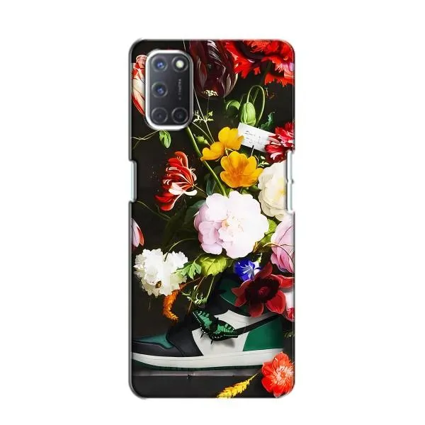 Чехол с принтом «Nike цветы» для OPPO A52