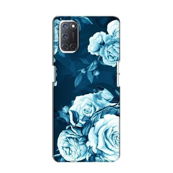 Чехол с принтом «Голубые Бутоны» для OPPO A52