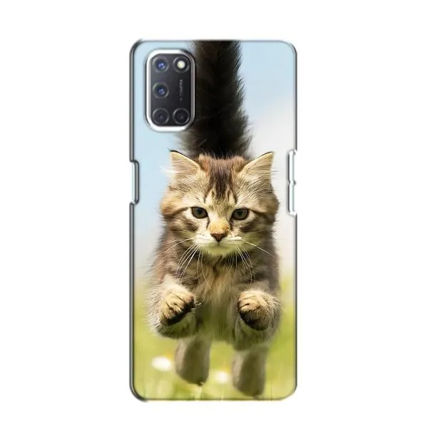 Чехол с принтом «Прыжок кота» для OPPO A52