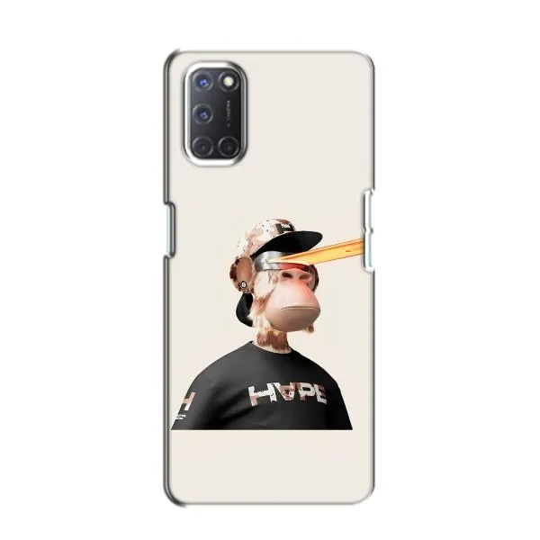 Чехол с принтом «обезьяна NFT в очках» для OPPO A52