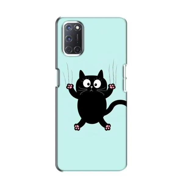 Чехол с принтом «Падающий кот» для OPPO A52
