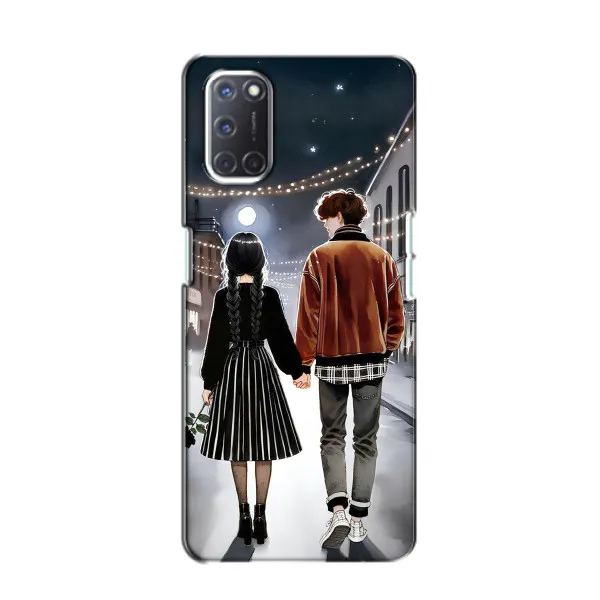Чехол с принтом «Уэнздей и Тайлер» для OPPO A52 Чехол с принтом «Уэнздей и Тайлер» для OPPO A52