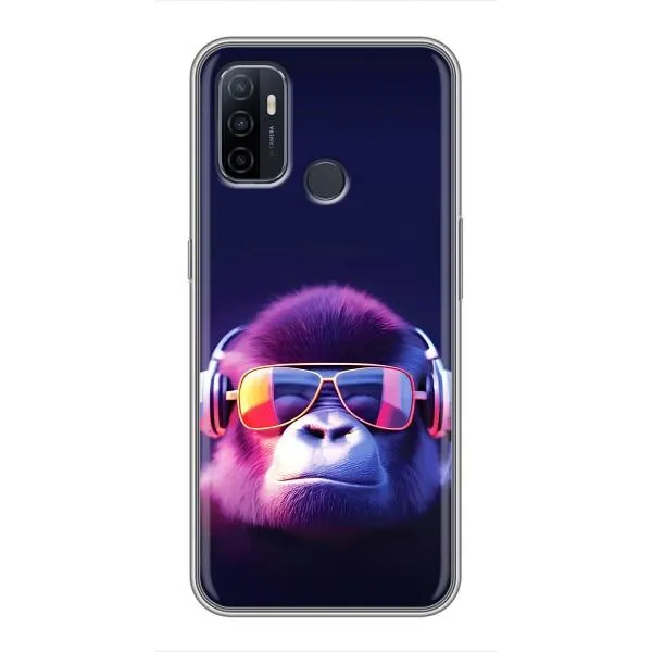 Чехол с принтом «Стильная обезьяна» для OPPO A53