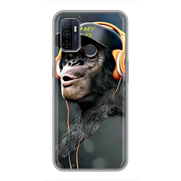 Чехол с принтом «В наушниках» для OPPO A53