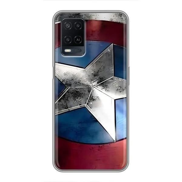 Чехол с принтом «Щит Капитана Америки» для OPPO A54 Чехол с принтом «Щит Капитана Америки» для OPPO A54