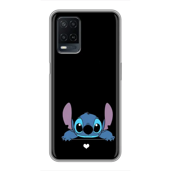 Чехол с принтом «Стич на черном» для OPPO A54