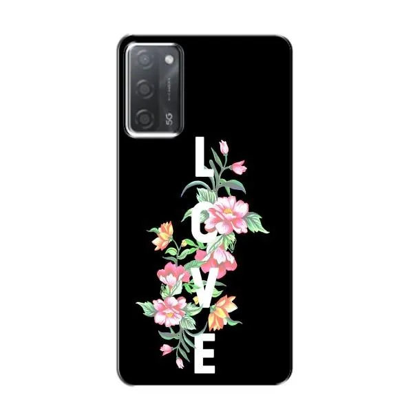 Чехол с принтом «Цветы LOVE» для OPPO A55