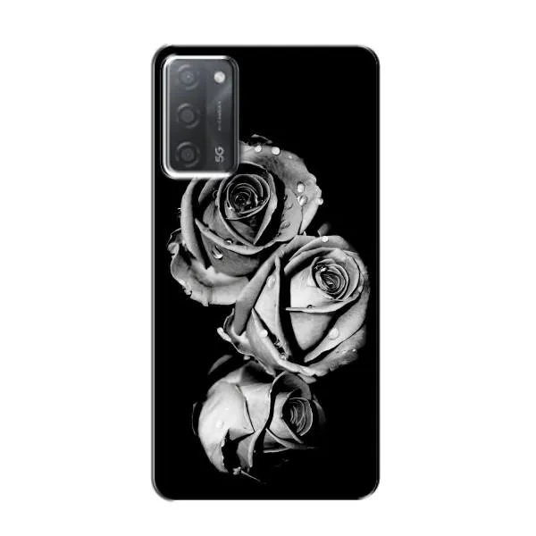 Чехол с принтом «Черная роза» для OPPO A55