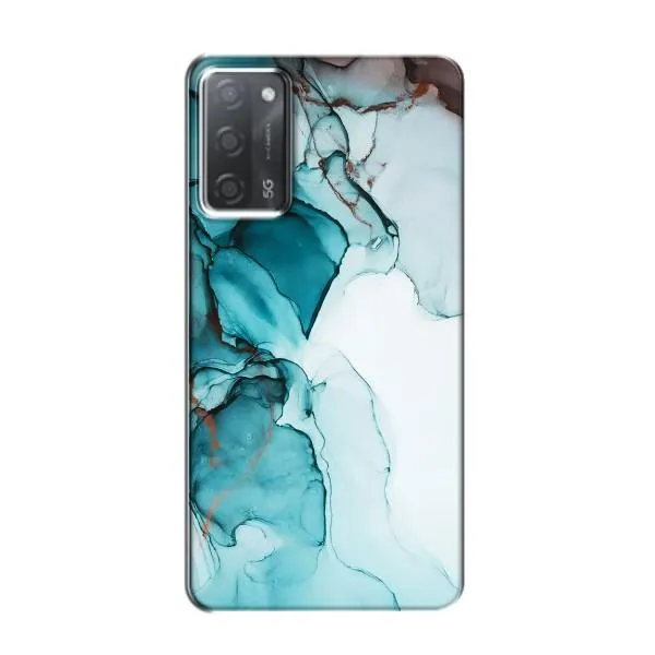 Чехол с принтом «Бирюзовый мрамор» для OPPO A55