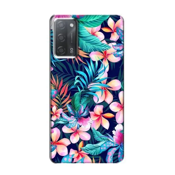 Чехол с принтом «Красочные цветы» для OPPO A55