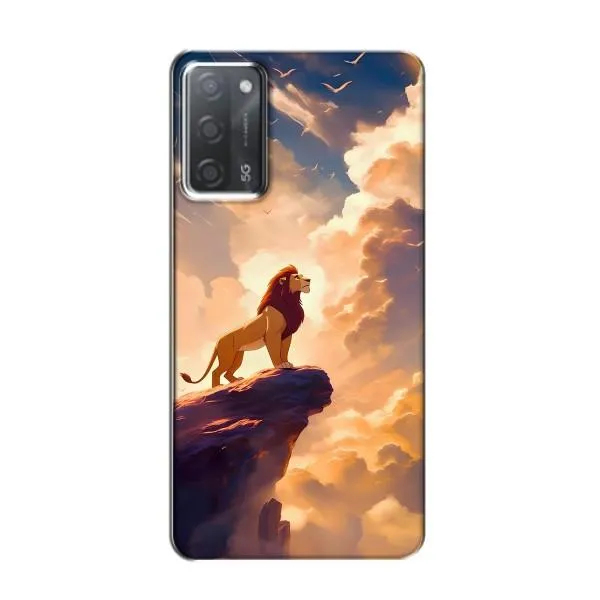 Чехол с принтом «Симба на скале» для OPPO A55