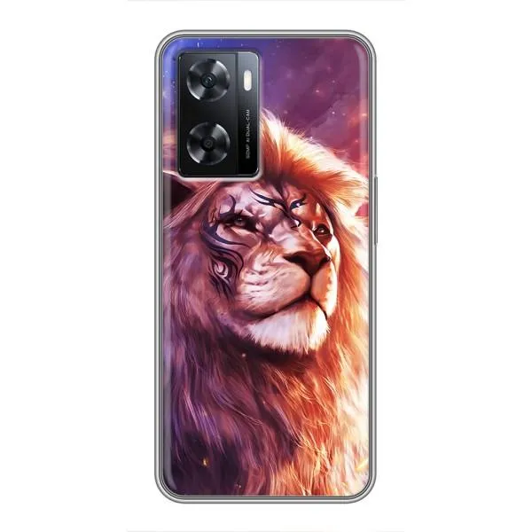 Чехол с принтом «Красочный Лев» для OPPO A57s