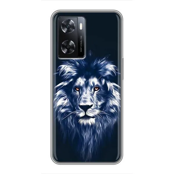 Чехол с принтом «Синий Лев» для OPPO A57s