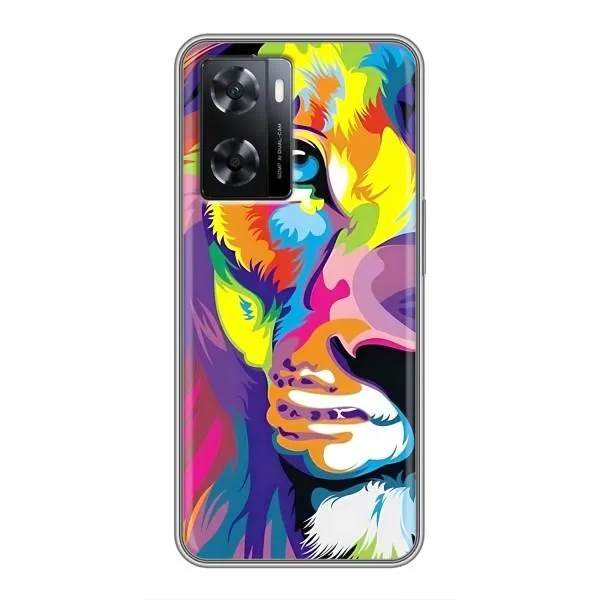 Чехол с принтом «Яркий Лев» для OPPO A57s