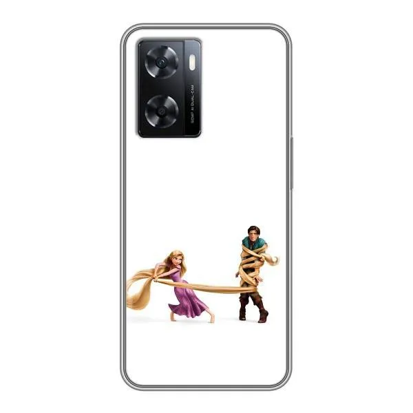 Чехол с принтом «Рапунцель и Флин» для OPPO A57s