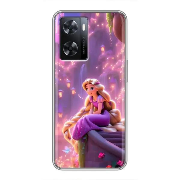 Чехол с принтом «Рапунцель в замке» для OPPO A57s