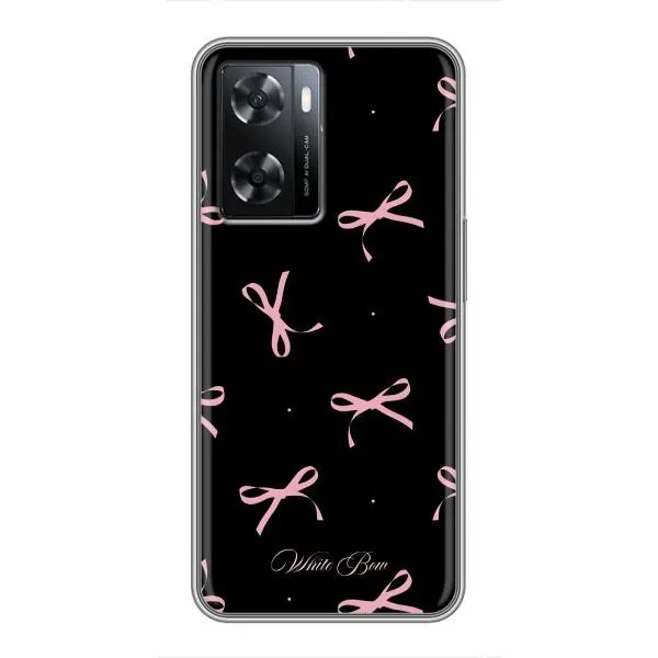 Чехол с принтом «Банты на черном» для OPPO A57s