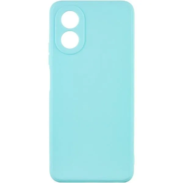 Силиконовый чехол Candy Full Camera для Oppo A58 4G — Бирюзовый — фото 1