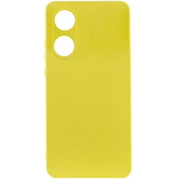 Чехол Silicone Cover Lakshmi Full Camera (A) для Oppo A58 4G — Желтый — фото 1