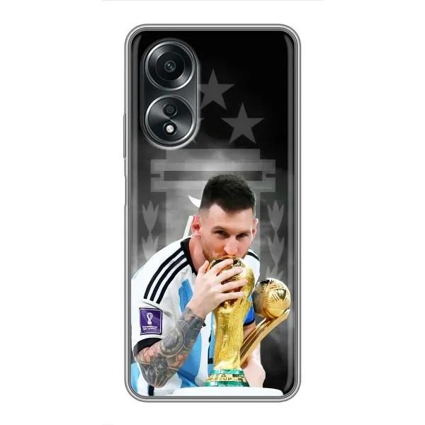 Чехол с принтом «Месси Чемпион» для OPPO A58 (4G)