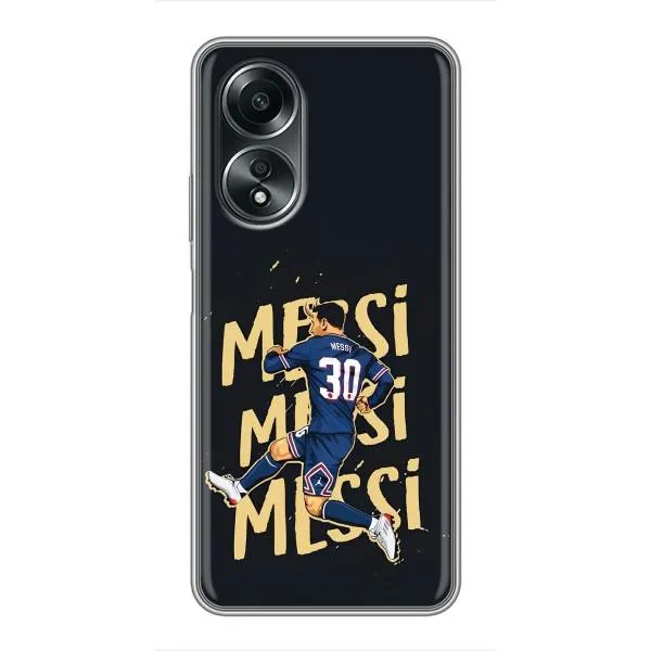 Чехол с принтом «Messi ПСЖ» для OPPO A58 (4G)