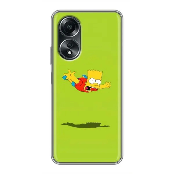 Чехол с принтом «Барт Симпсон» для OPPO A58 (4G)